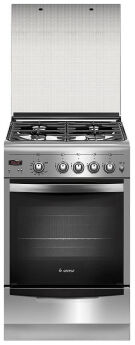 Газовая плита GEFEST ПГ 5100-03 0004 нержавеющая сталь, вертел, таймер, газ-контроль