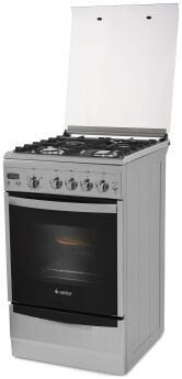 Газовая плита GEFEST ПГ 5100-03 0004 нержавеющая сталь, вертел, таймер, газ-контроль