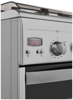 Газовая плита GEFEST ПГ 5100-03 0004 нержавеющая сталь, вертел, таймер, газ-контроль