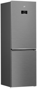 Холодильник BEKO B3RCNK365HX нержавеющая сталь, 186 см, NoFrost, Harvest Fresh, дисплей