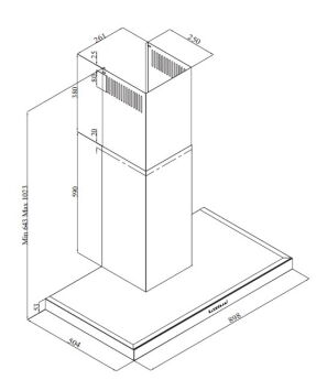 Вытяжка Beko BHCB91632X