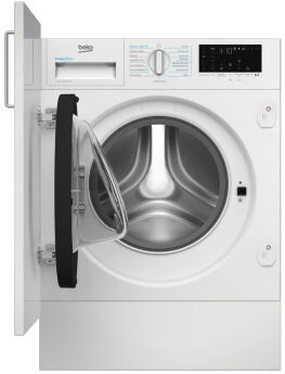 Встраиваемая стиральная машина Beko BI3WBT8721W, белый, 7 кг, 1200 об/мин, пар