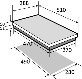 �������� ������ ������� Brandt BPG6210B ������ ������, 2 ��������,