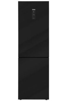 Холодильник Haier C2F637CGBG черное стекло, 200 см, No Frost, дисплей, зона свежести