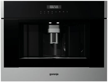 Встраиваемая кофемашина Gorenje CMA9200UX, нержавеющая сталь, 15 бар, AutoCappuccino с емкостью для молока, Италия
