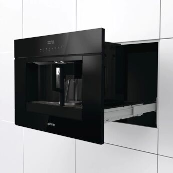 Встраиваемая кофемашина Gorenje CMA9200UX, нержавеющая сталь, 15 бар, AutoCappuccino с емкостью для молока, Италия