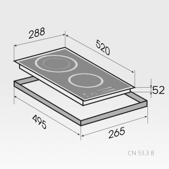 Варочная панель Zigmund & Shtain CN 53.3 B