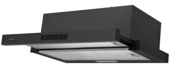 Вытяжка Candy CVXT64SB черный, выдвижной экран, 60 см, 600 куб. м/ч, 3 скорости, таймер