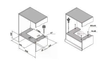 Вытяжка Candy CVXT64SB черный, выдвижной экран, 60 см, 600 куб. м/ч, 3 скорости, таймер