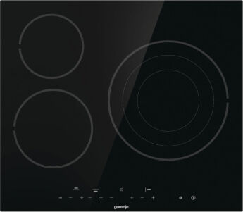 Варочная панель Gorenje ECT632BSCE, черная,3 конфорки Hi-light, конфорка 29,5 см, таймкр