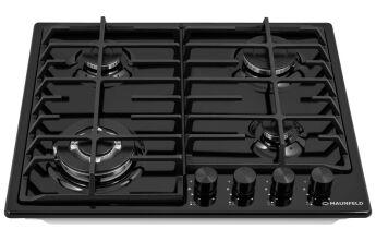 Варочная панель газовая MAUNFELD EGHE.64.63CB2/G черный, 59x51.5 см, WOK, чугунные решетки