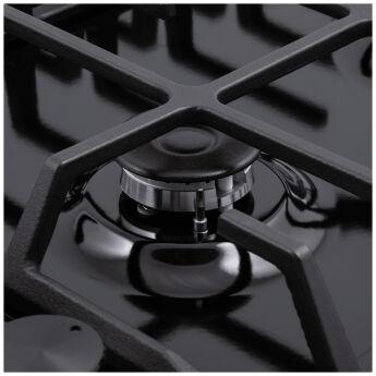 Варочная панель газовая MAUNFELD EGHE.64.63CB2/G черный, 59x51.5 см, WOK, чугунные решетки