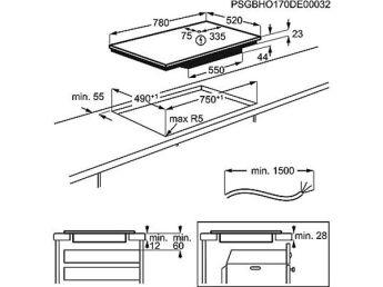 Варочная панель Electrolux EIP8146 Pure 300, индукционная, 78 см, слайдер