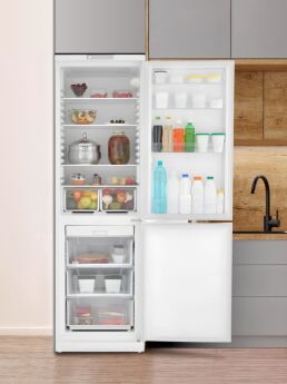 Холодильник Indesit ES 20 A белый, 196х60х62 см, 363 л, 4 полки, 2 ящика, 3 отделения