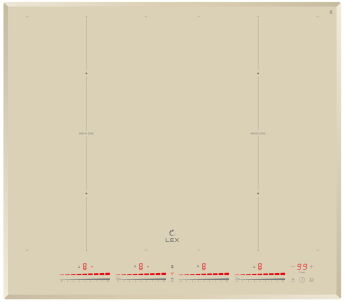 Варочная панель Lex EVI 641C I IV слоновая кость, индукционная, 2 FlexZone, таймер