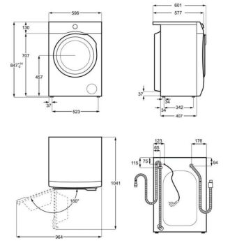 Стиральная машина Electrolux EW6F2281E Sensicare 600, 8 кг,1200 об/мин