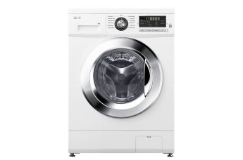 Стиральная машина LG F1096ND3 узкая, белый, 6 кг, 1000 об/мин, инверторная