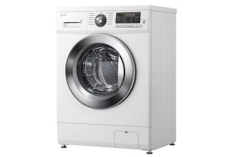 Стиральная машина LG F1096ND3 узкая, белый, 6 кг, 1000 об/мин, инверторная