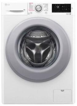 Стиральная машина LG F4M5VS4WP белый, DD, 9 кг, 1400 об/мин, пар, прямой привод