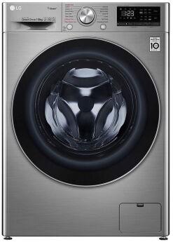 Стиральная машина LG F4V5RYP2T DD, серебристый, 10 кг, 1400 об/мин, прямой привод, Wi-fi