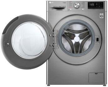 Стиральная машина LG F4V5RYP2T DD, серебристый, 10 кг, 1400 об/мин, прямой привод, Wi-fi