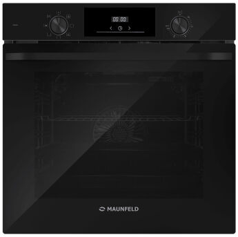 Духовой шкаф MAUNFELD FEOH7872B2 черный, утапливаемые ручки, 78 л, 7 режимов