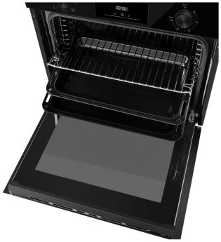 Духовой шкаф MAUNFELD FEOH7872B2 черный, утапливаемые ручки, 78 л, 7 режимов