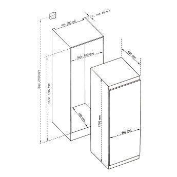   Scandilux FNBI303E, 178 , NoFrost, 197 ,  