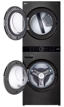 Стиральная машина с сушкой LG FWT2116BS WashTower, черная сталь,пар, AI DD, Dual Inverter HeatPump, 21/16 кг