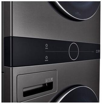 Стиральная машина с сушкой LG FWT2116BS WashTower, черная сталь,пар, AI DD, Dual Inverter HeatPump, 21/16 кг