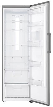 Холодильник LG GC-F411ELDM DoorCooling+ однокамерный с диспенсером воды, платиновое серебро