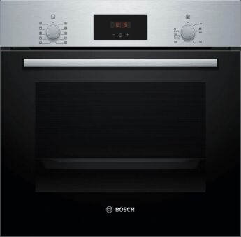 Духовой шкаф BOSCH HBF114ES0 нержавеющая сталь, 7 режимов, телескопические направляющие