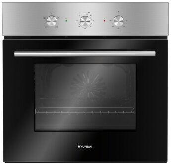 Духовой шкаф Hyundai HEO 6632 IX нержавеющая сталь/черный, дисплей, 6 режимов