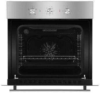 Духовой шкаф Hyundai HEO 6632 IX нержавеющая сталь/черный, дисплей, 6 режимов