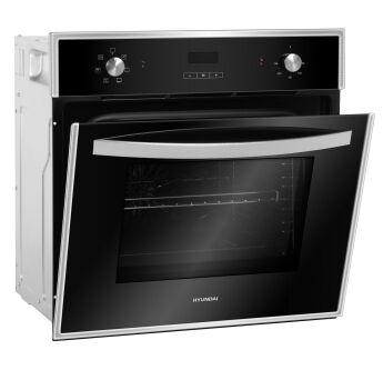 Духовой шкаф Hyundai HEO 6642 IX нержавеющая сталь/черный, дисплей, 6 режимов
