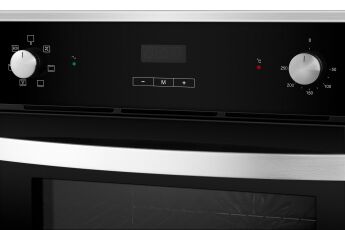 Духовой шкаф Hyundai HEO 6642 IX нержавеющая сталь/черный, дисплей, 6 режимов