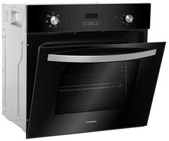 Духовой шкаф Hyundai HEO 6642 BG черный, дисплей, 6 режимов