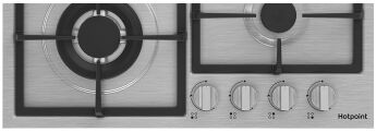 Варочная панель газовая Hotpoint HGMT 642 W IX