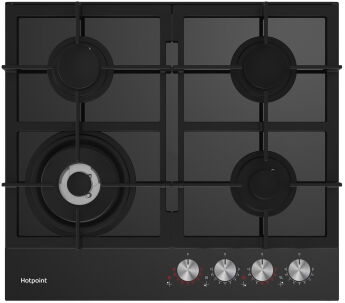 �������� ������ ������� Hotpoint HGSL 62 F/BK ������ ������, Flame Control, WOK