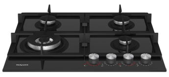 �������� ������ ������� Hotpoint HGSL 62 F/BK ������ ������, Flame Control, WOK