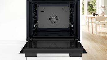 Духовой шкаф BOSCH HUA736ER0 нержавеющая сталь, с добавлением пара, телескопы, AutoPilot 10