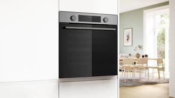 Духовой шкаф BOSCH HUA736ER0 нержавеющая сталь, с добавлением пара, телескопы, AutoPilot 10