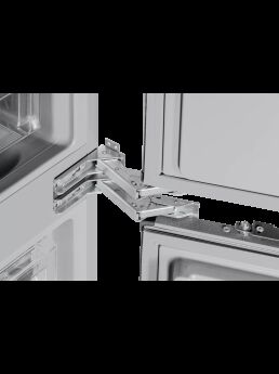 Холодильник встраиваемый Hiberg i-RFCB 400F NF серый, 185 см, No Frost, жесткое крепление