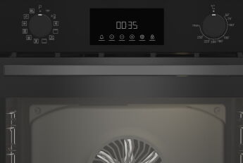 Духовой шкаф Indesit IBFTE 3841 BL черный, 12 режимов, телескопические напр.