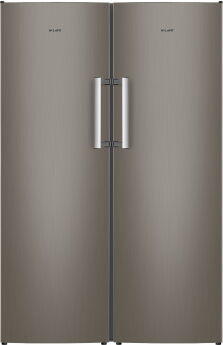 Холодильник Side-by-Side-190 Atlant бронзовый комбинация из Х-1602-190 и М-7606-192-N, Зона свежести, NoFrost