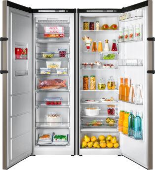 Холодильник Side-by-Side-190 Atlant бронзовый комбинация из Х-1602-190 и М-7606-192-N, Зона свежести, NoFrost