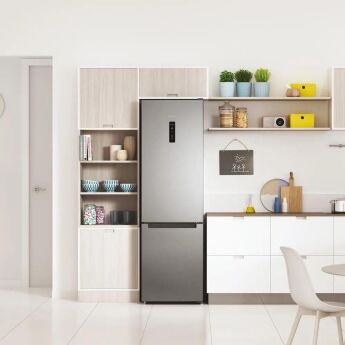 Холодильник Indesit ITS 5180 G Серебристый, 185х60 см, Total No Frost, дисплей