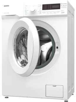 Стиральная машина Nord i-WS2 812 W, белый, узкая, 8 кг, 1200 об/мин, инверторный, дисплей