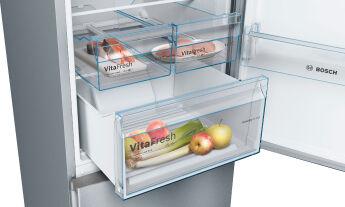 Холодильник BOSCH KGN39XI30U Нержавеющая сталь, зона свежести VitaFresh, дисплей