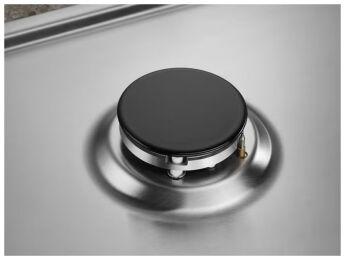Варочная панель газовая Electrolux KGS6404SX нержавеющая сталь, ручки справа, газ- контроль